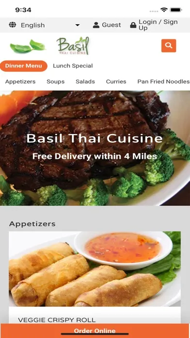 Capturas de pantalla de Basil Thai Cuisine HB