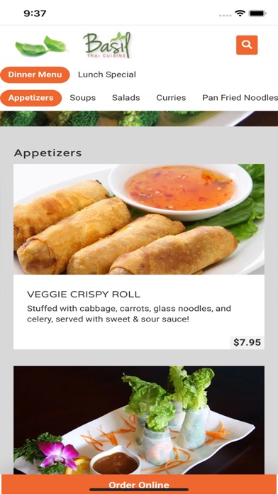 Zrzuty ekranu Basil Thai Cuisine HB