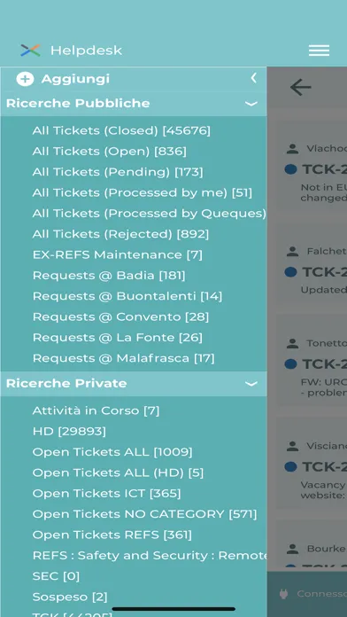 Zrzuty ekranu EUI Helpdesk