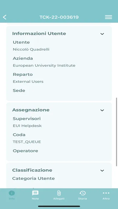 Zrzuty ekranu EUI Helpdesk