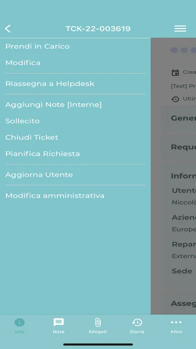 Zrzuty ekranu EUI Helpdesk