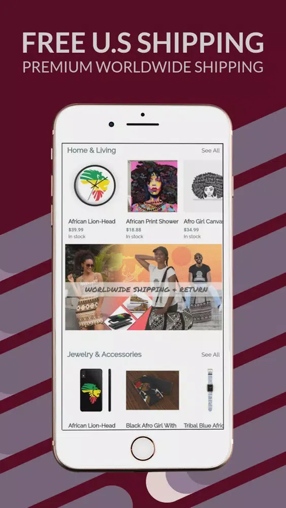 Tangkapan layar Afro-Merch: Afrocentric Shop