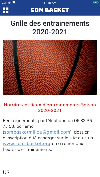 Zrzuty ekranu SO Millau Basket