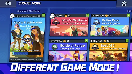 Zrzuty ekranu Basketball Duel:Online 1V1