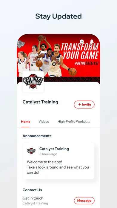 Capturas de pantalla de Catalyst Training