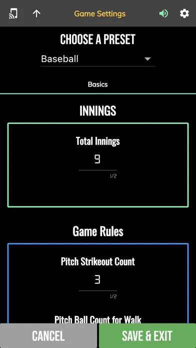 BT Baseball Controller سکرین شاٹس