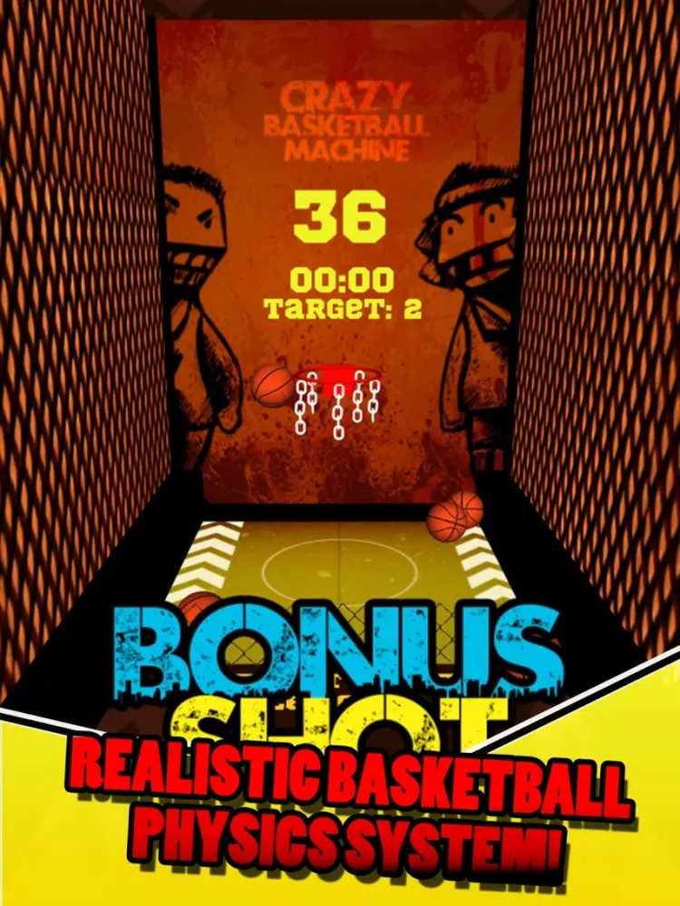 Capturas de tela do Crazy BasketBall Machine iPad 