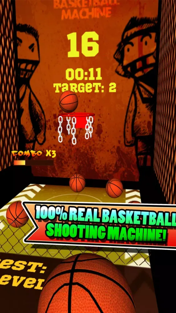 Capturas de tela do Crazy BasketBall Machine