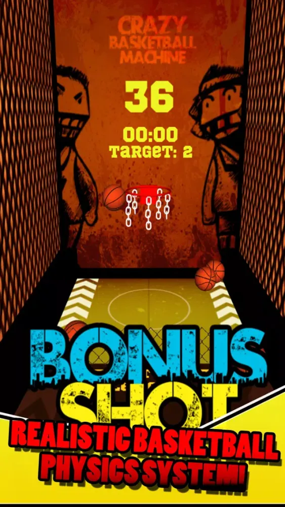 Capturas de tela do Crazy BasketBall Machine