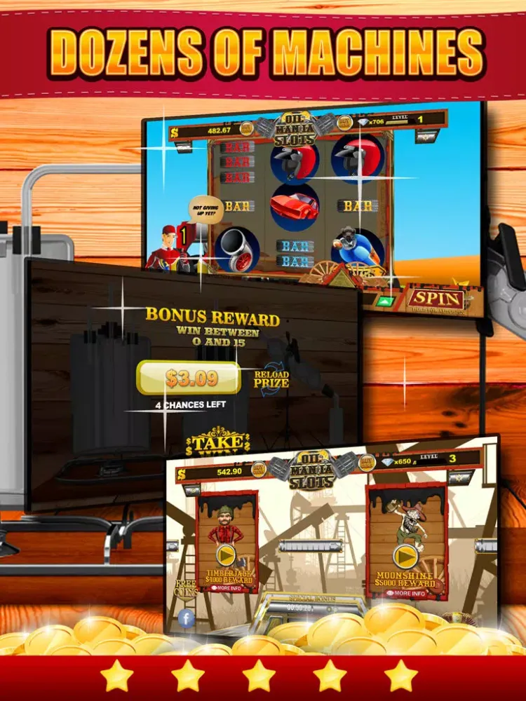 Capturas de pantalla de AAA Oil Mania Slots - Spin and Win the Black Gold Casino iPad 