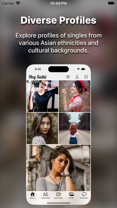 Zrzuty ekranu Asian Dating App: Hey! Sathi