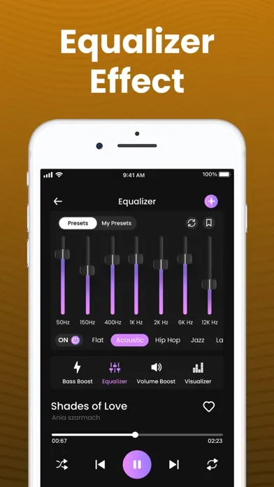 Capturas de tela do Bass Booster - Equalizer Boost