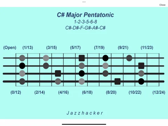 Jazzhacker Scales for 4x Bass iPad  স্ক্রিনশট