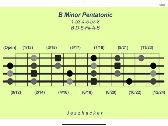 Jazzhacker Scales for 4x Bass iPad  স্ক্রিনশট