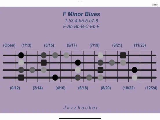 Jazzhacker Scales for 4x Bass iPad  স্ক্রিনশট