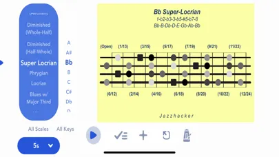 Jazzhacker Scales for 4x Bass স্ক্রিনশট
