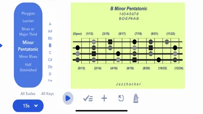 Jazzhacker Scales for 4x Bass স্ক্রিনশট