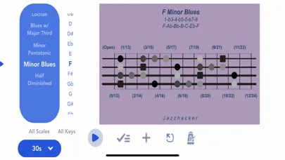 Jazzhacker Scales for 4x Bass স্ক্রিনশট