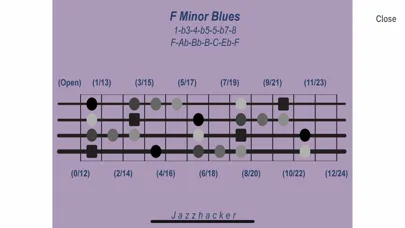 Jazzhacker Scales for 4x Bass স্ক্রিনশট