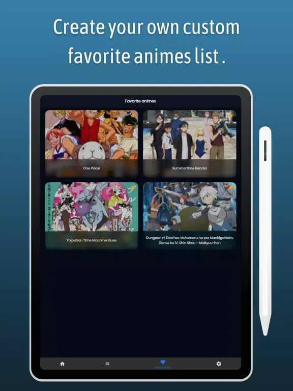 Zrzuty ekranu Titan: Anime List Academia iPad 