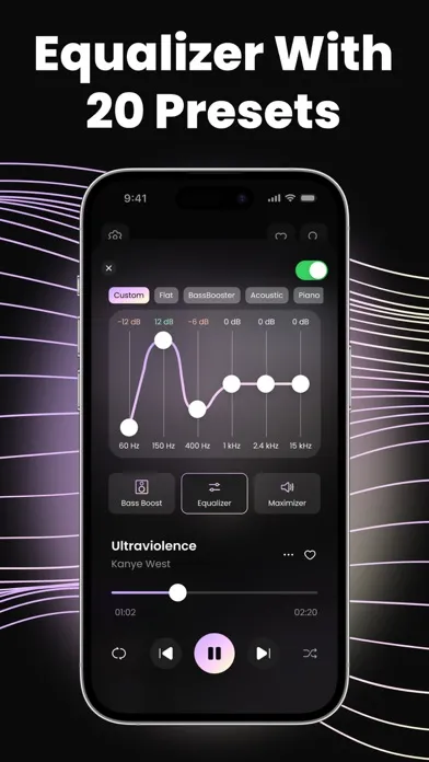 Zrzuty ekranu Music EQ. Sound, Bass Booster