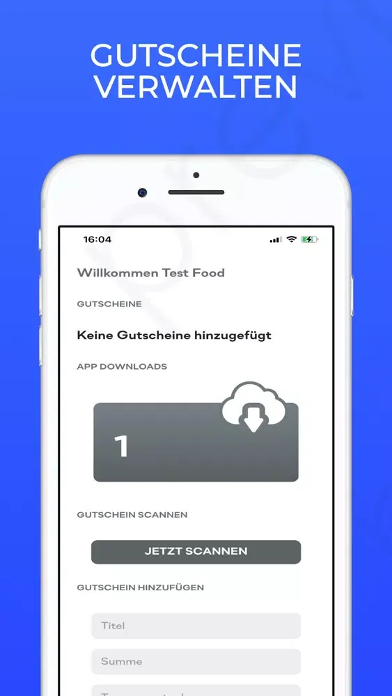 Скриншоты TableCodes Admin App