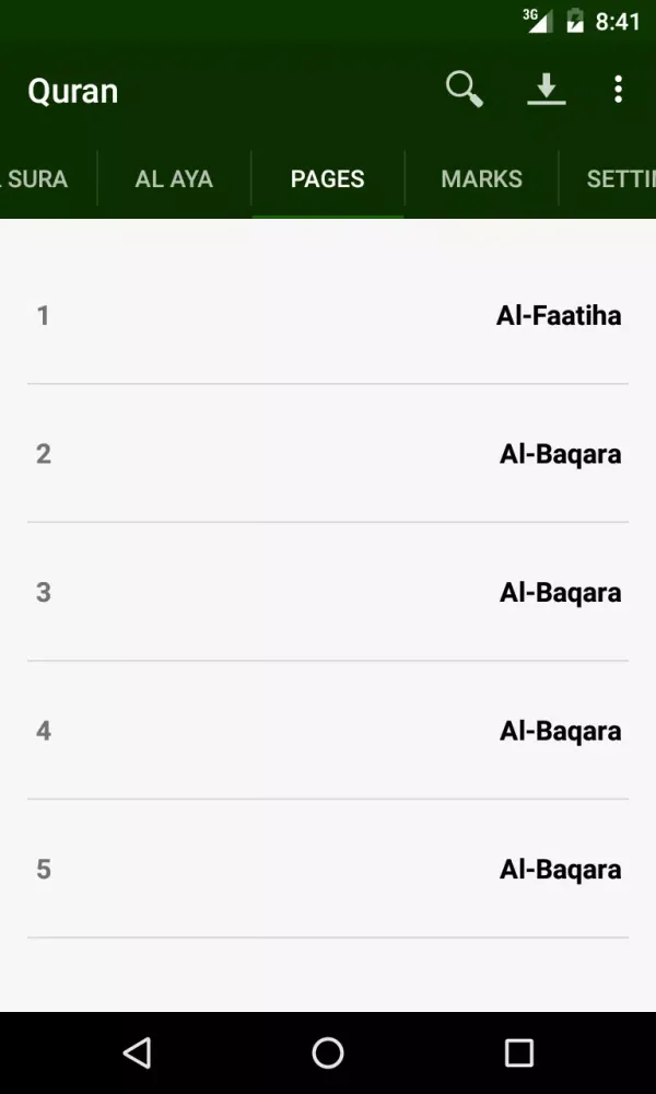 Ảnh chụp màn hình của Al-Quran Al-Kareem Kalam Allah