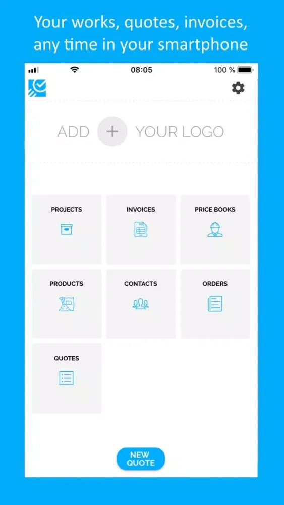 Capturas de tela do EstimateONSITE for contractors