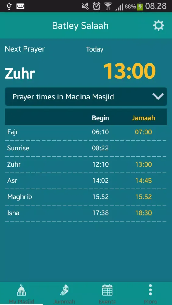 Batley Prayer Times Ekran Görüntüleri