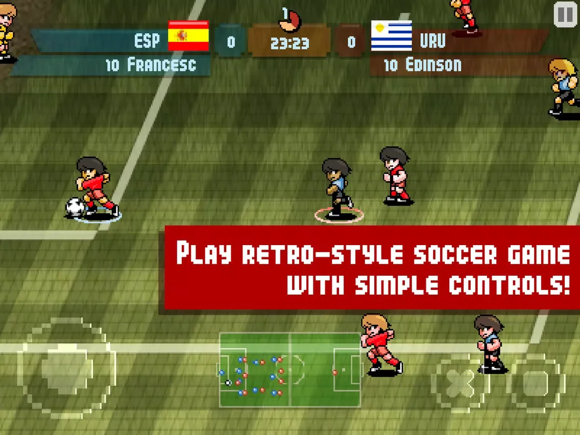 Captures d'écran de Pixel Cup Soccer iPad 