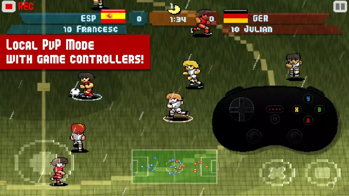 Captures d'écran de Pixel Cup Soccer
