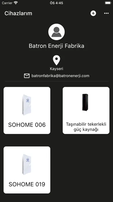 Zrzuty ekranu Batron Enerji