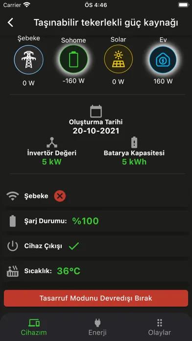 Zrzuty ekranu Batron Enerji