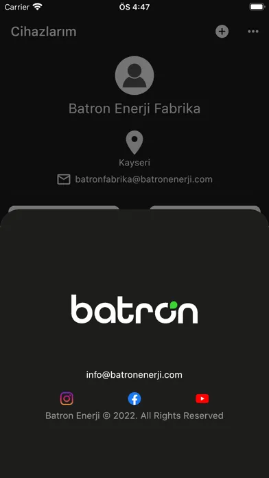 Zrzuty ekranu Batron Enerji