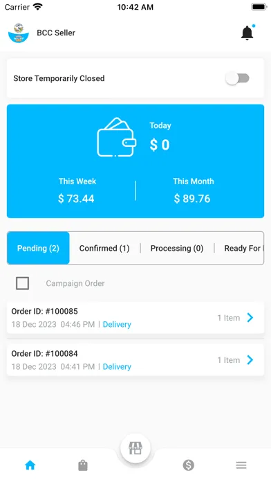 Ảnh chụp màn hình của BCC KH Vendor