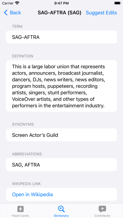 Capturas de pantalla de Filmmaker's Dictionary