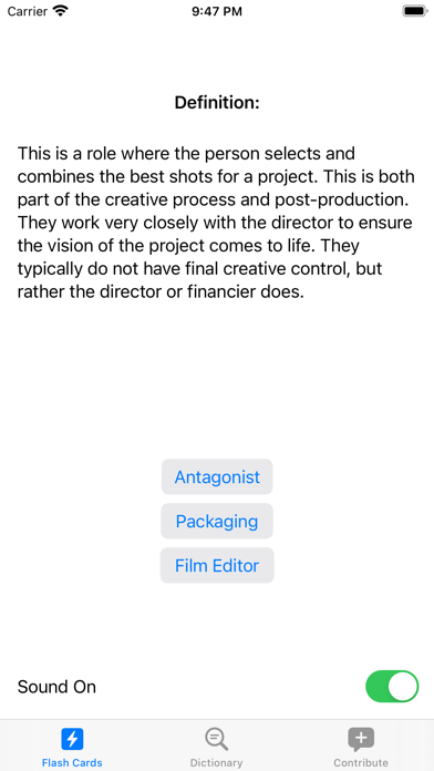 Capturas de pantalla de Filmmaker's Dictionary
