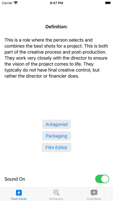 Filmmaker's Dictionary স্ক্রিনশট