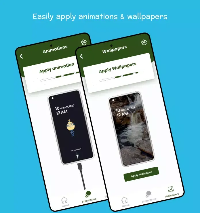 Tangkapan skrin Kubet Charging AnimationApp