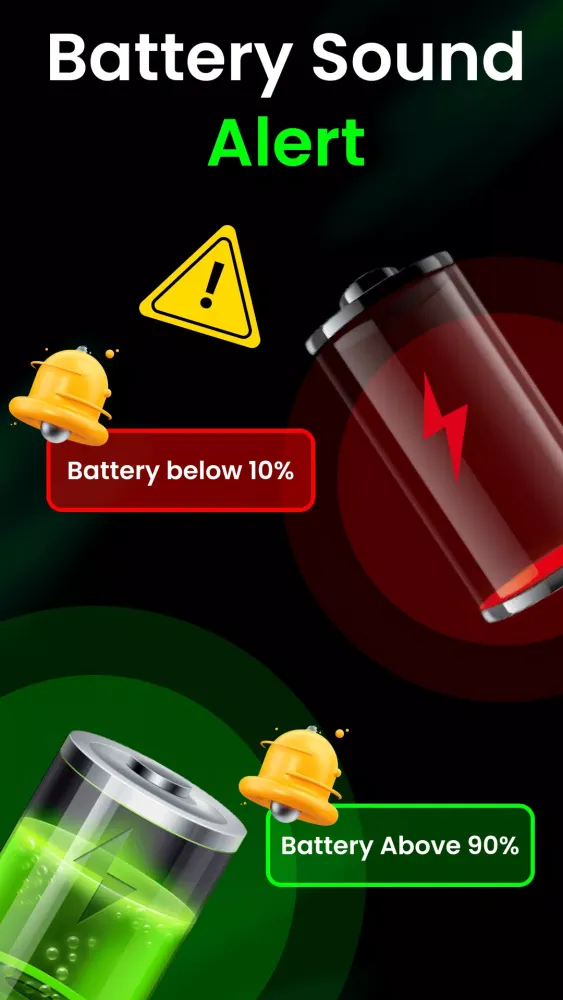 Capturas de tela do Battery Sound Notification