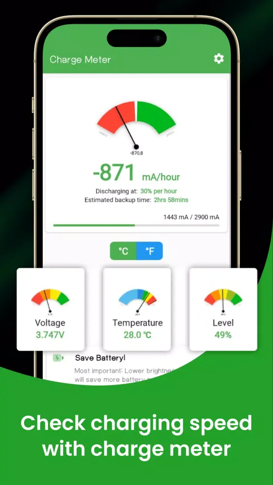 Capturas de tela do Battery Sound Notification