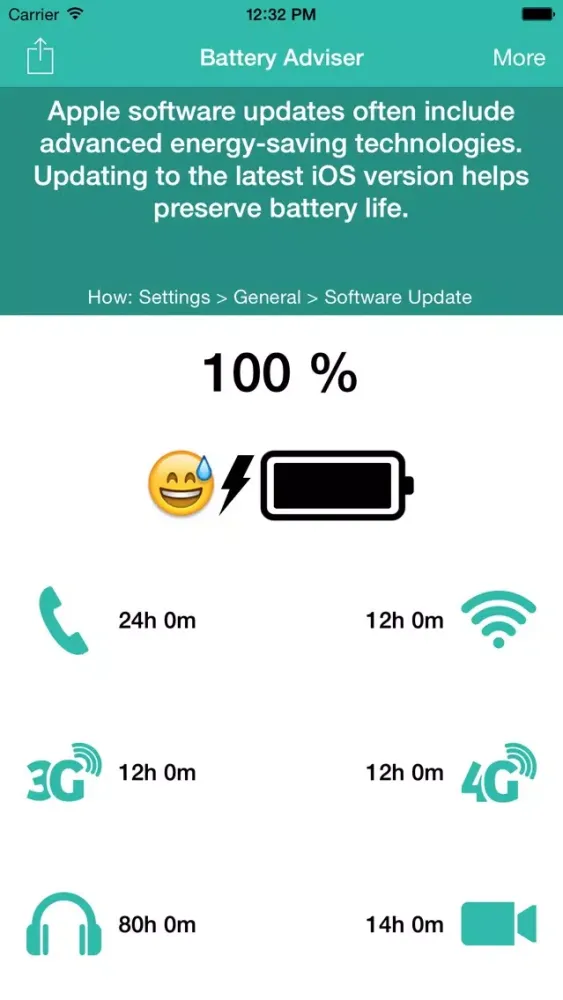 Battery Adviser - Realtime Battery Life Tips and Tricks سکرین شاٹس