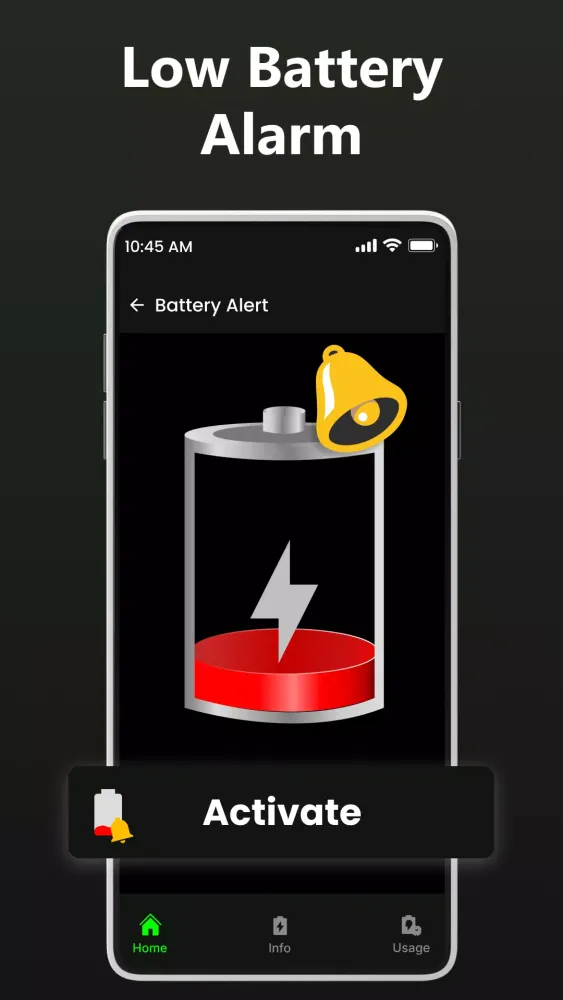 Full Battery Charge Alarm Screenshots