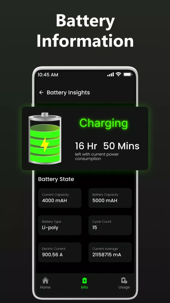 Full Battery Charge Alarm Screenshots