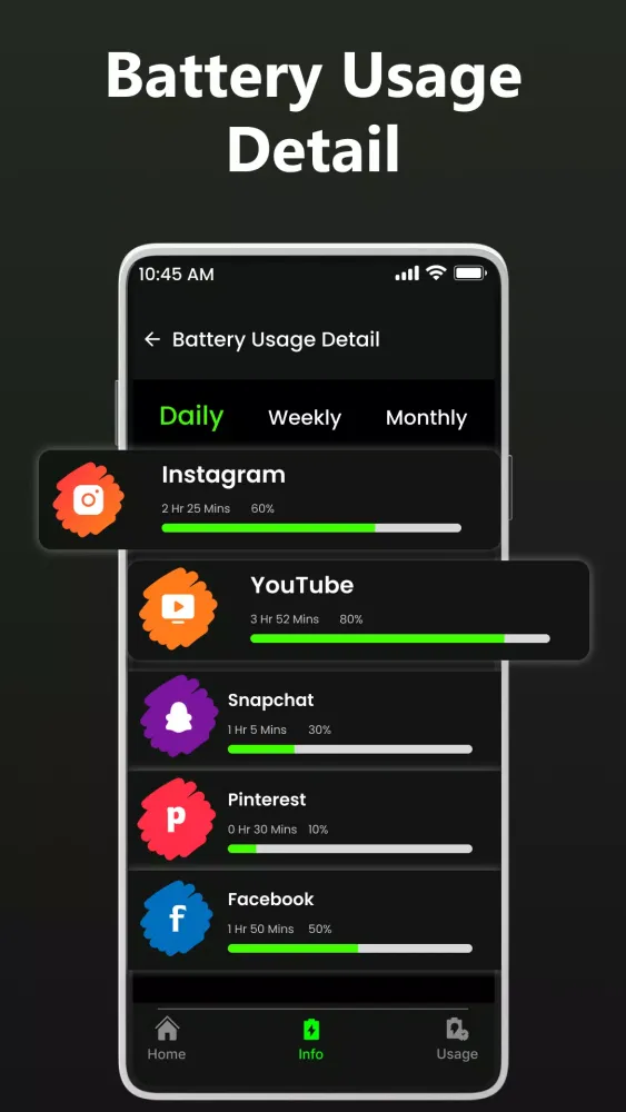 Full Battery Charge Alarm Screenshots