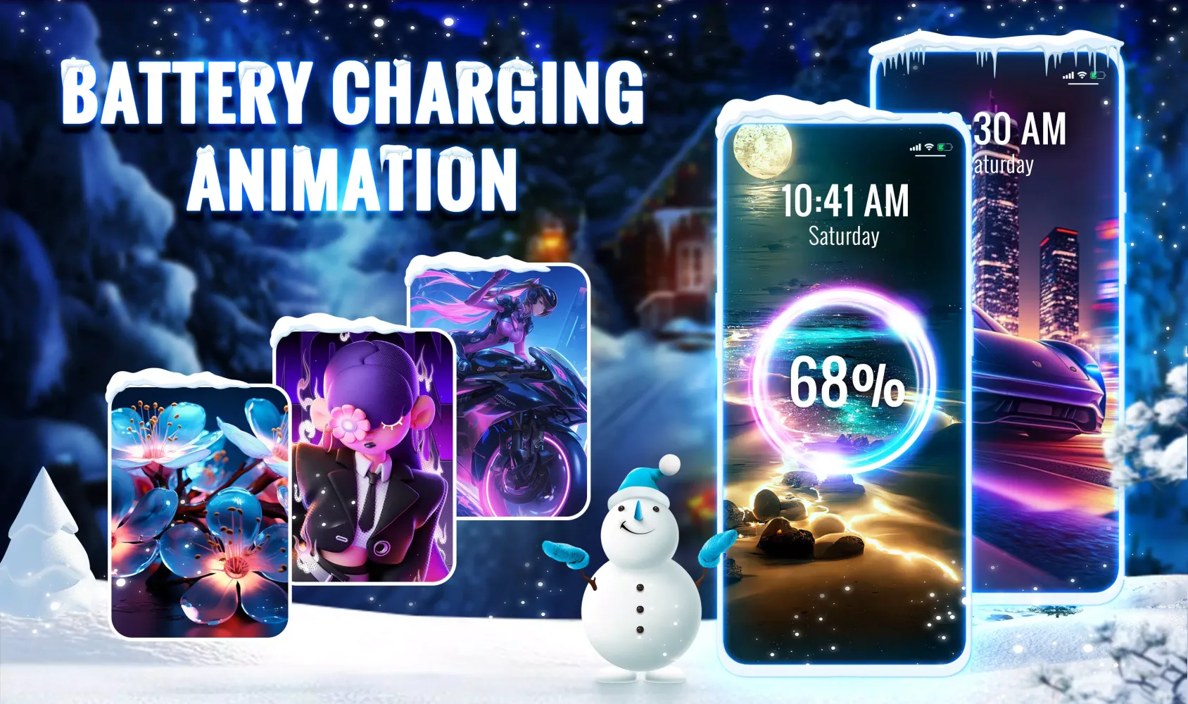 Battery Charging Animation 4D سکرین شاٹس