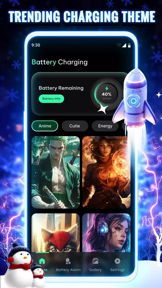 Battery Charging Animation 4D سکرین شاٹس