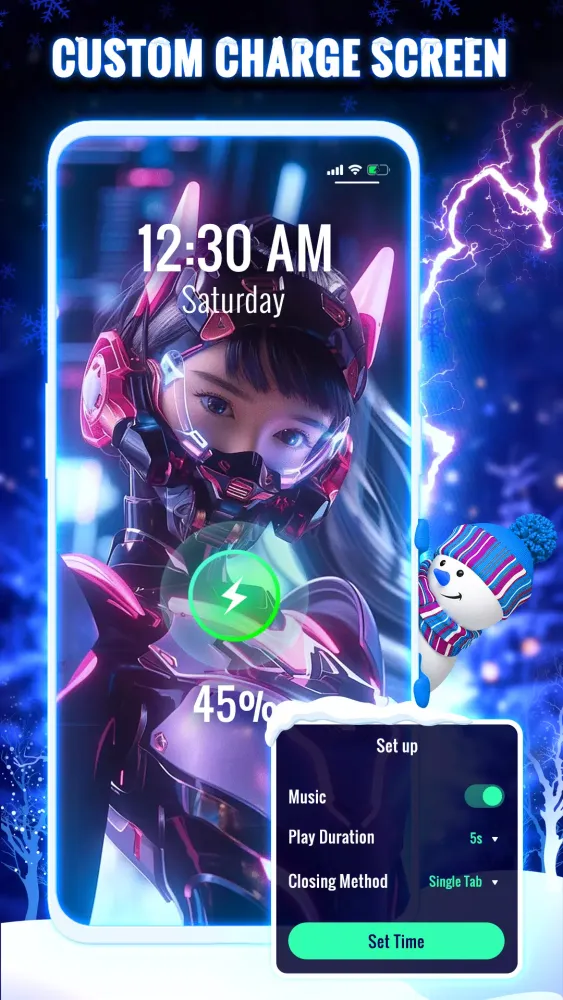Battery Charging Animation 4D سکرین شاٹس