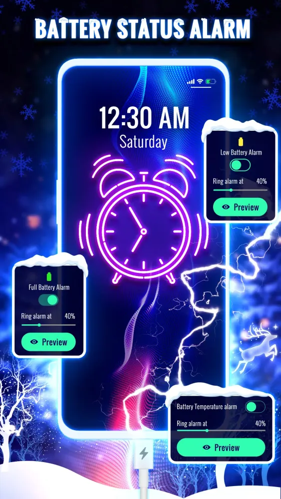 Battery Charging Animation 4D سکرین شاٹس