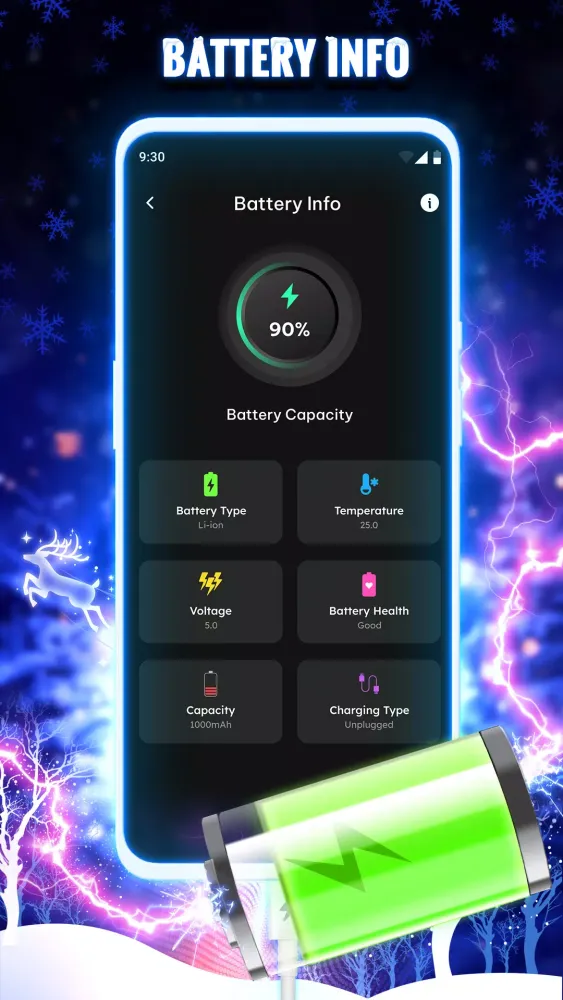 Battery Charging Animation 4D سکرین شاٹس